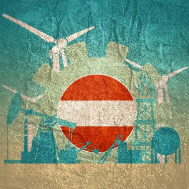 Enerji ve güç simgeleri. Taş malzemesi grunge dokusu