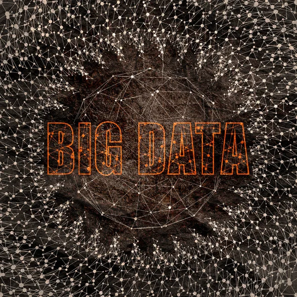 Big Data-Konzept. Stone Material Grunge Textur — Stockfoto