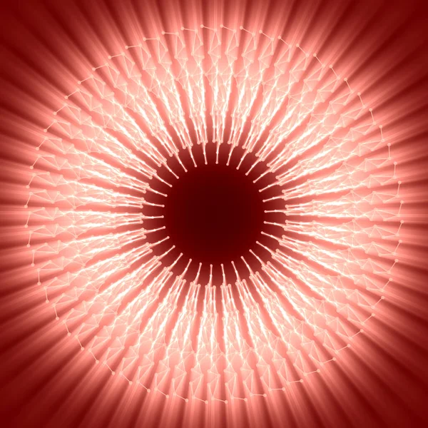 Sfondo geometrico astratto con raggi di luce — Foto Stock