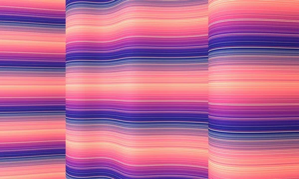 Geometrie abstrakter Hintergrund mit Streifen auf gewellter Oberfläche — Stockfoto