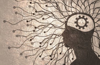 Bilim adamlarıyla veri bilimi ve iletişim konsepti