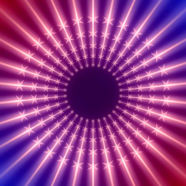 Işık ışınlarıyla soyut geometri arkaplanı