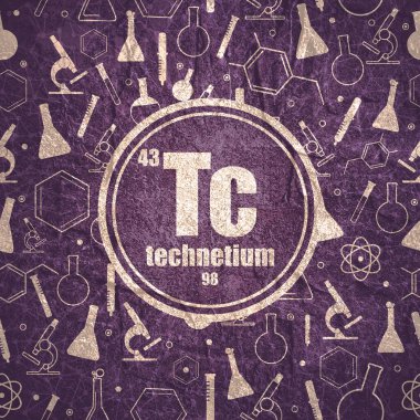 Teknetyum kimyasal element. Periyodik tablo kavramı.
