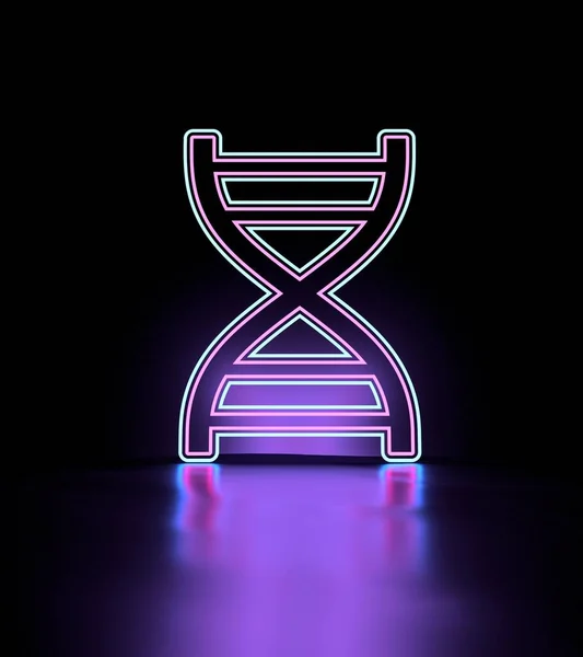 抽象的なDNA記号を持つ生化学の概念 — ストック写真