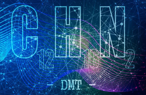 Formula DMT. Konsep obat-obatan dan farmasi — Stok Foto