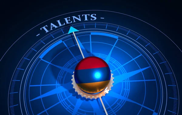 Koncepcja rekrutacji talentów i zasobów ludzkich. 3D ilustracja — Zdjęcie stockowe