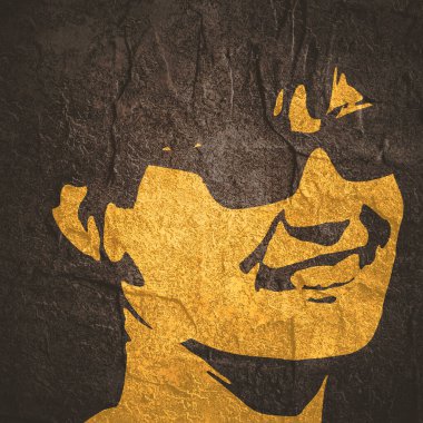 Kadın kafasının silueti. Güzellik ve moda