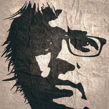 Kadın kafasının silueti. Güzellik ve moda