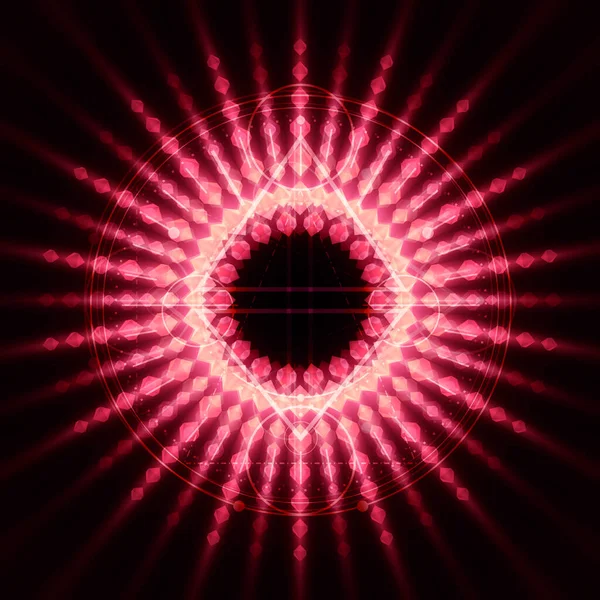Streszczenie geometrii tła z promieni światła — Zdjęcie stockowe