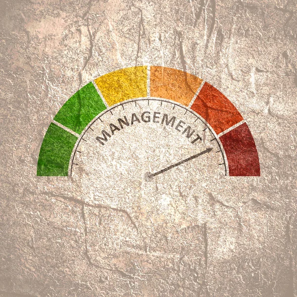 Konzept des Projektmanagements, der Organisation und Steuerung von Unternehmensressourcen — Stockfoto