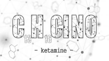 Ketamin formülü. İlaç ve eczane kavramı