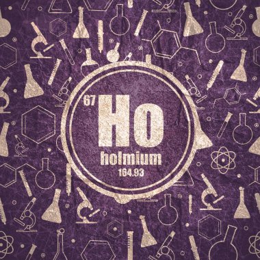 Holmiyum kimyasal element. Periyodik tablo kavramı.