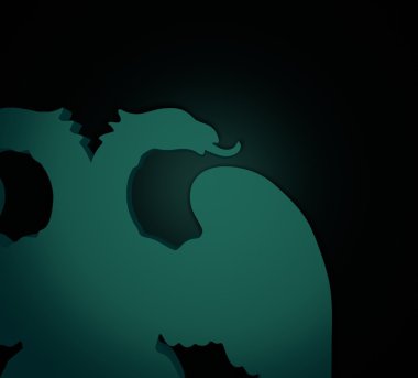 Çift kafa kartal ile 3D kabartma yüzey