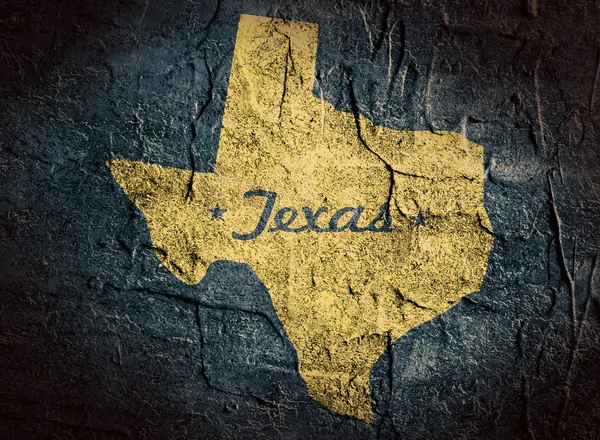 Kaart van Texas State — Stockfoto