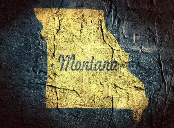 Montana state map — Stock Photo, Image