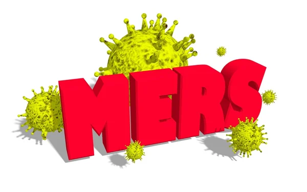 Mers virus epidemie alert medicical achtergrond — Stockfoto