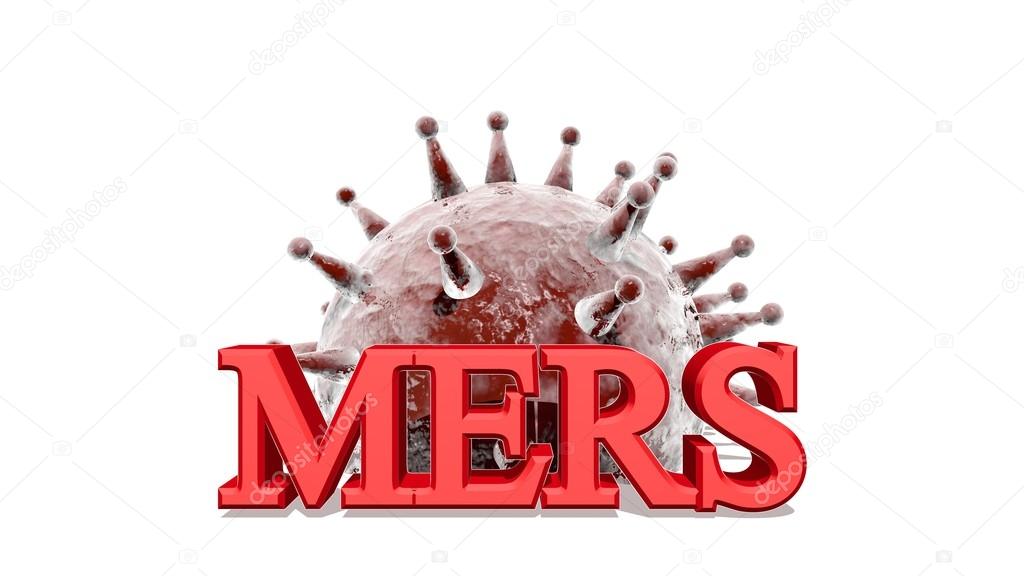 MERS virus epidemic alert medicical background