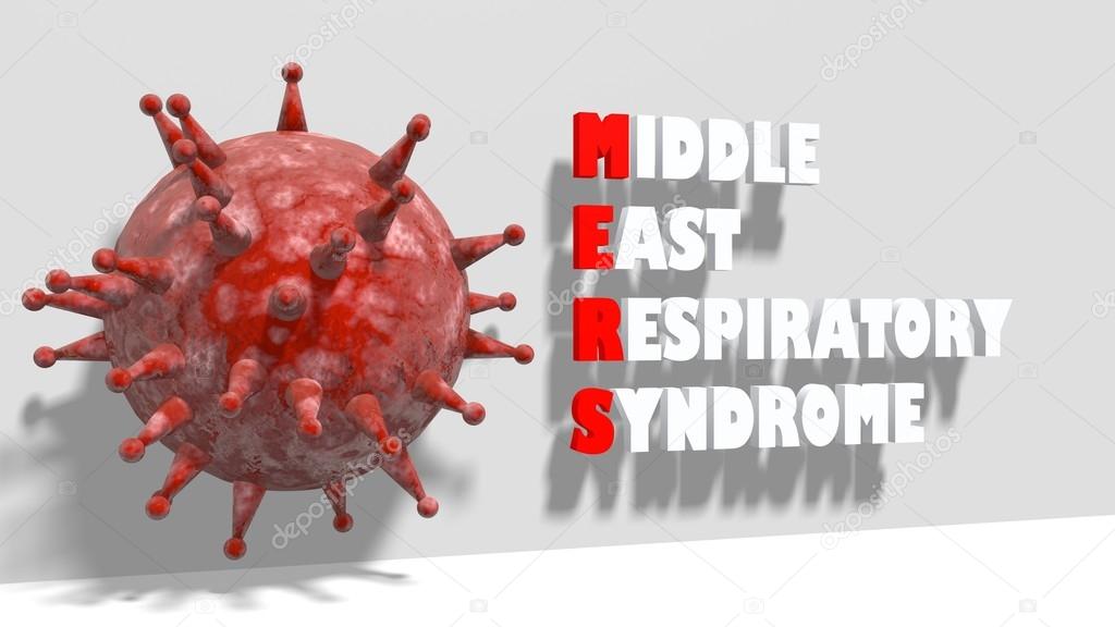MERS virus epidemic alert medicical background