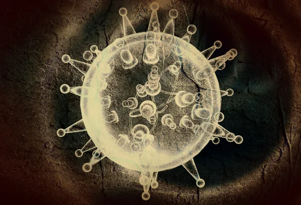 Transparent virus model — Stock Photo, Image