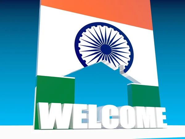Welcome to india — Stock Photo, Image