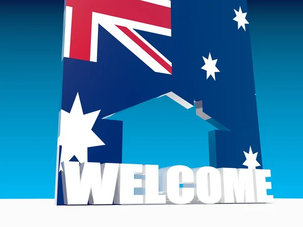 Welcome to australia — Stock Photo, Image