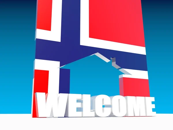 Bienvenido a Noruega — Foto de Stock