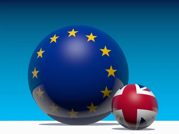 Nagy briitain elhagyja Európai Unió metafora — Stock Fotó