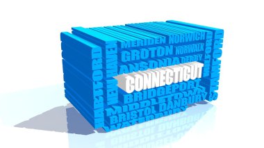 connecticut state cities list clipart