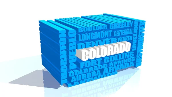 Colorado state städer lista — Stockfoto