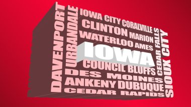 Iowa eyalet şehirler listesi
