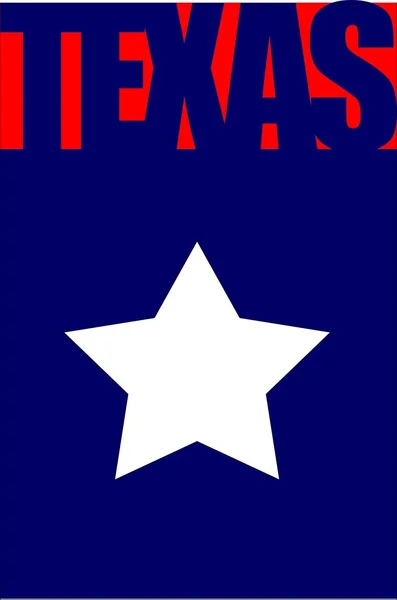 Флаг Техаса — стоковый вектор