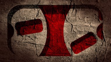 Grunge dokulu retro ses aygıtı