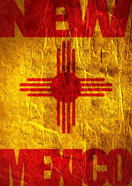 New mexico state flagga — Stockfoto