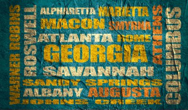 georgia state cities list clipart