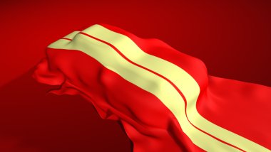 bir bezle kaplı yeni araba modeli