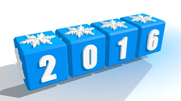 New 2016 year number — Stock Photo, Image