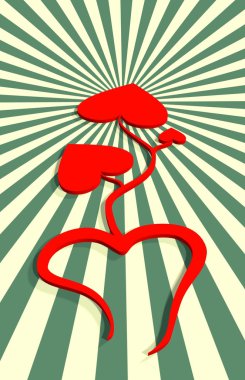 göreli kutlama kartı arka plan seviyorum