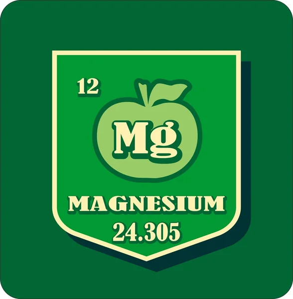 Nutrition facts apple magnesium — Stock Vector