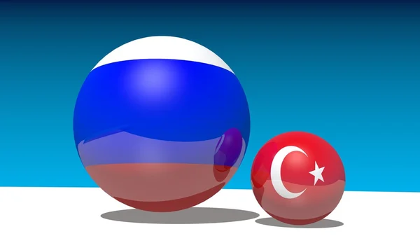 Relations politiques entre la Russie et la Turquie — Photo