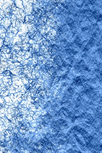 Papier textuur. Blauwe verfrommeld papier blad. — Stockfoto