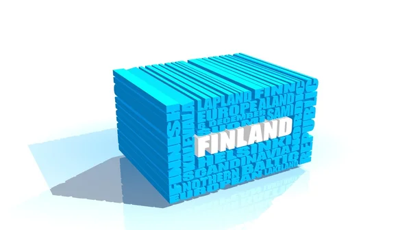 Finlandia Tagi cloud — Zdjęcie stockowe