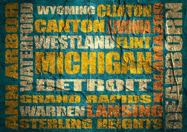 Lista miast stanu Michigan — Zdjęcie stockowe