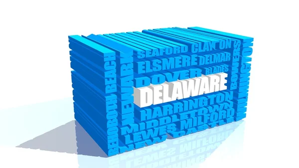 Seznam měst státu Delaware — Stock fotografie