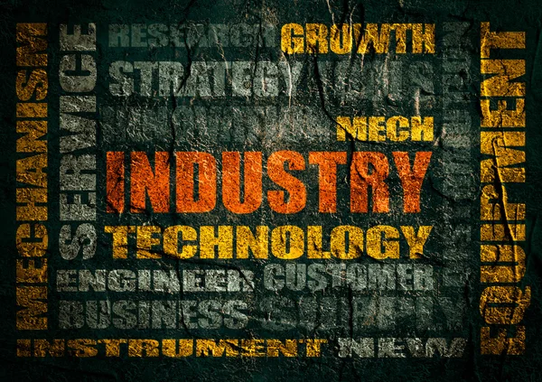 Industrie woord wolk concept — Stockfoto