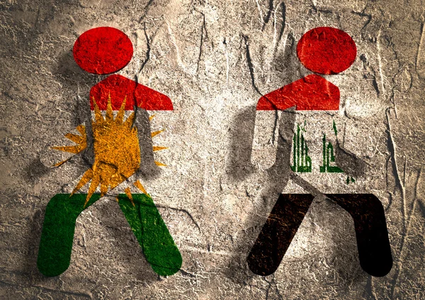 Irak ve Kürdistan politik ilişkisi — Stok fotoğraf