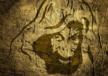 Hood veya holigan adam silüeti. Dokulu grunge