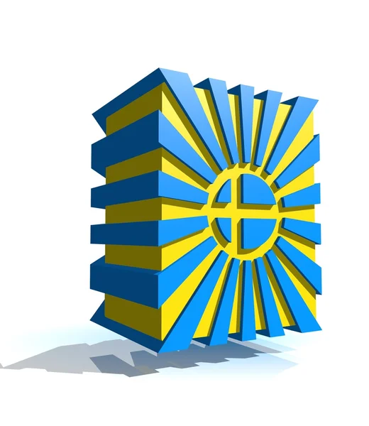 Suecia abstracción de la bandera nacional — Foto de Stock