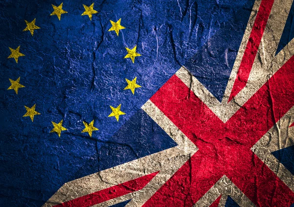 Hubungan politik antara Uni Eropa dan Britania Raya. Brexit — Stok Foto