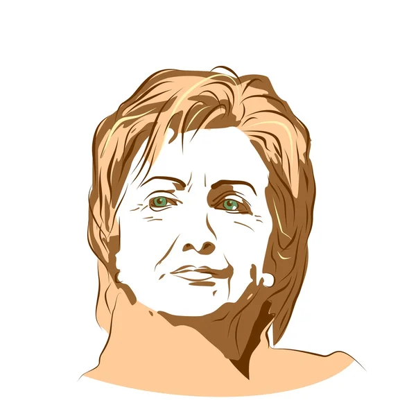 Senadora Hillary Rodham Clinton — Archivo Imágenes Vectoriales