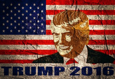Portrait  Presidential Candidate Donald Trump 